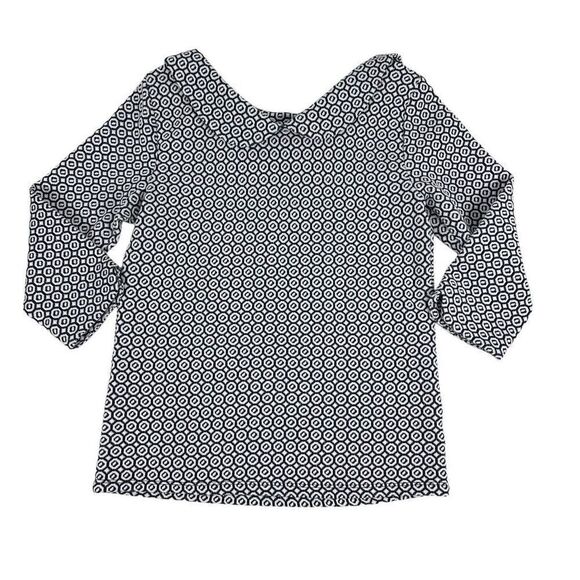 Ann Taylor Knit Jacquard Top size XS Petite - Picture 2 of 7